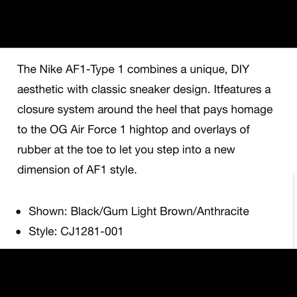 Men’s Sz 6(women’s 8) Black NIKE AIR FORCE 1 - Picture 5 of 8